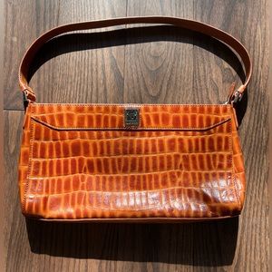 Ann Klein Brown Baguette Bag